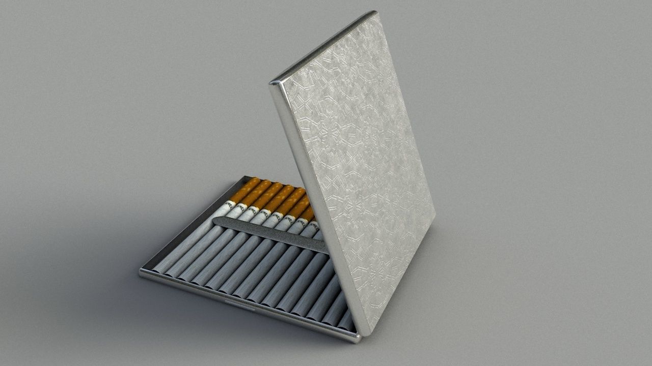 cigarette box 3D model_1