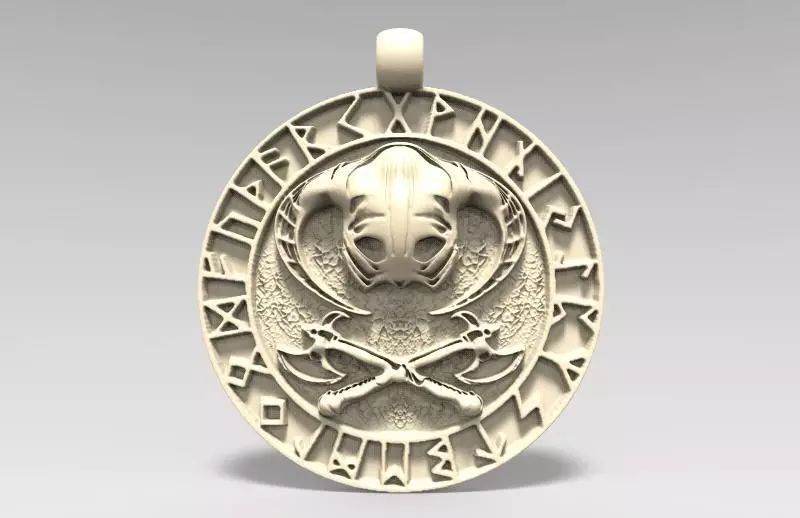 Viking pendant 5 3D print model