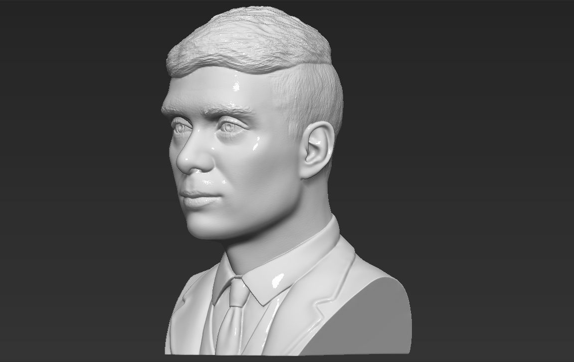 Tommy Shelby from Peaky Blinders bust 3D printing ready stl obj  3D print model_2