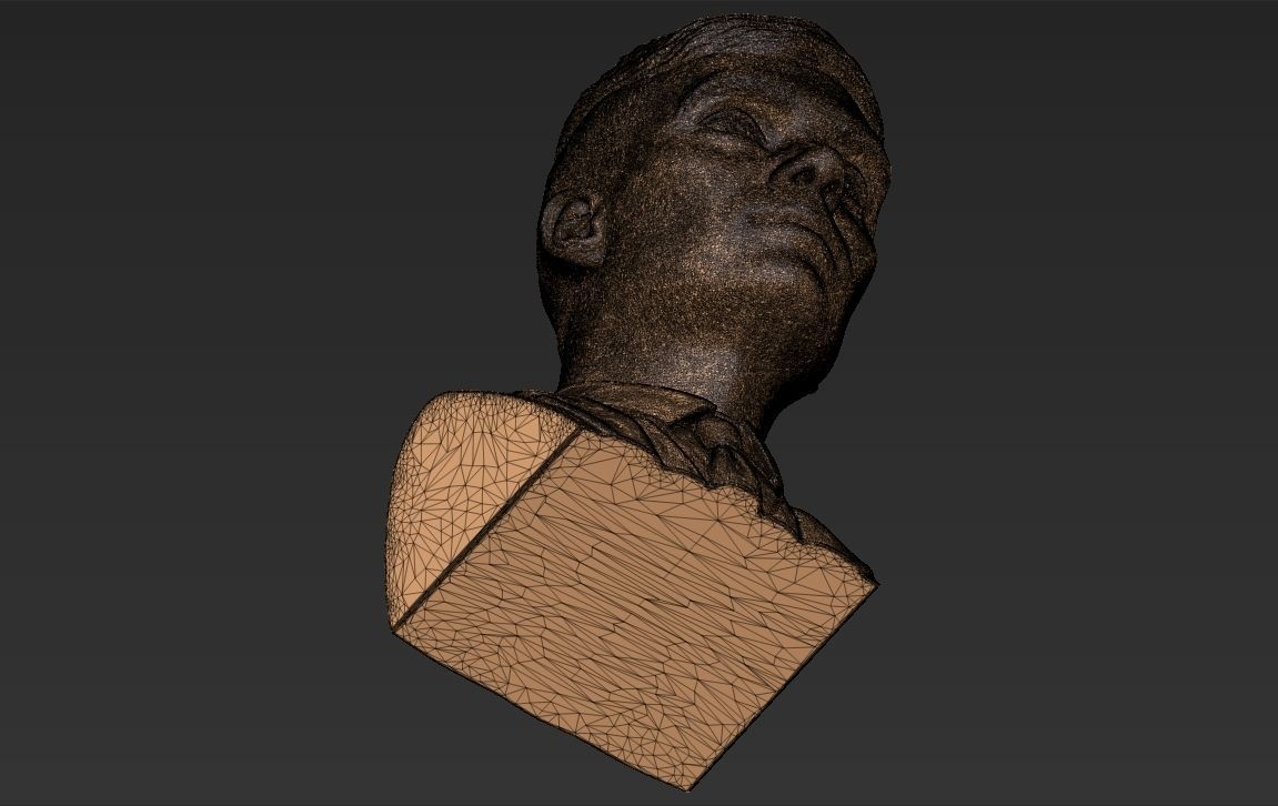 Tommy Shelby from Peaky Blinders bust 3D printing ready stl obj  3D print model_29