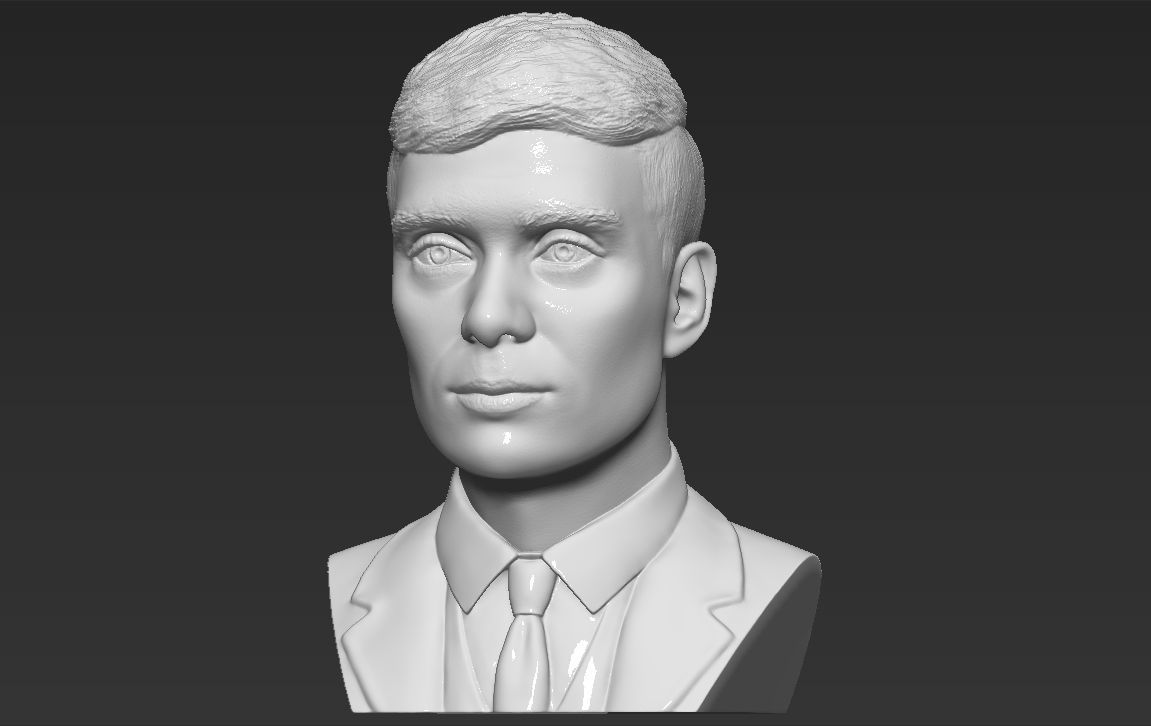 Tommy Shelby from Peaky Blinders bust 3D printing ready stl obj  3D print model_1