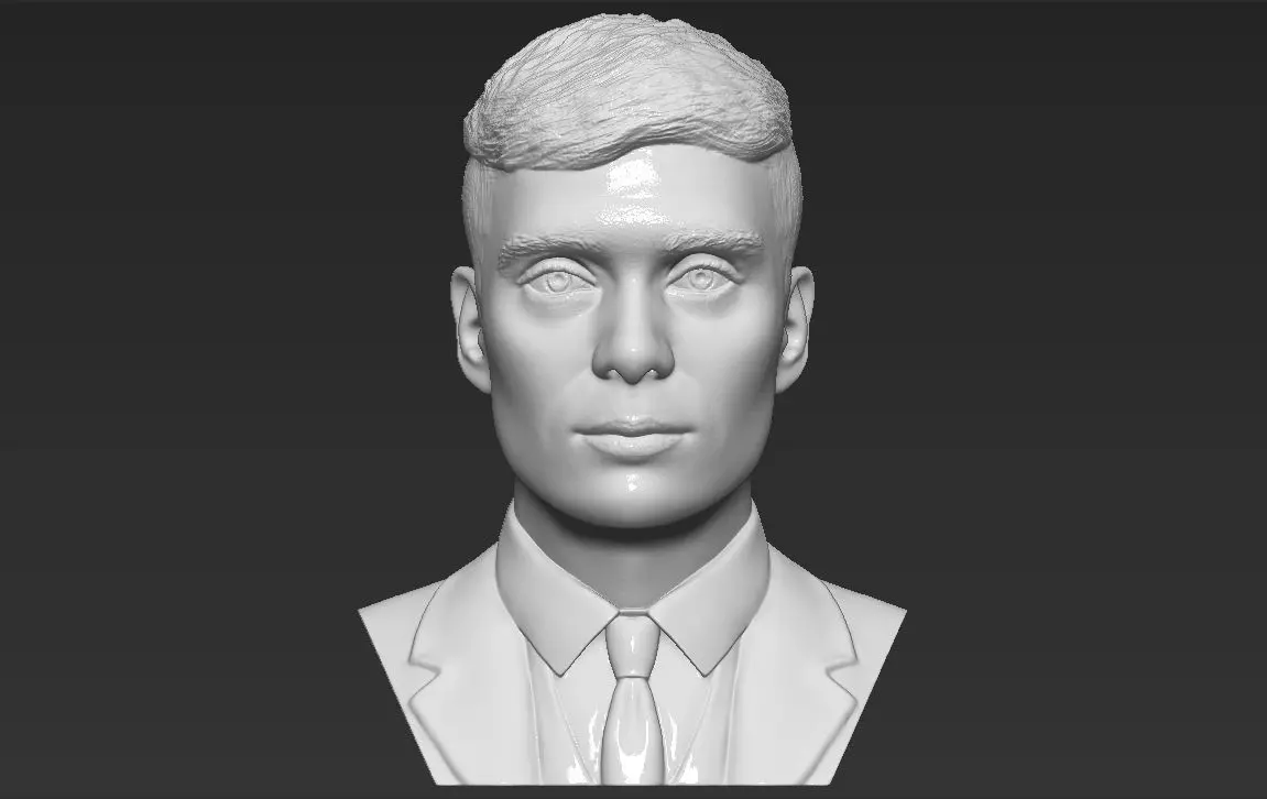 Tommy Shelby from Peaky Blinders bust 3D printing ready stl obj  3D print model_0