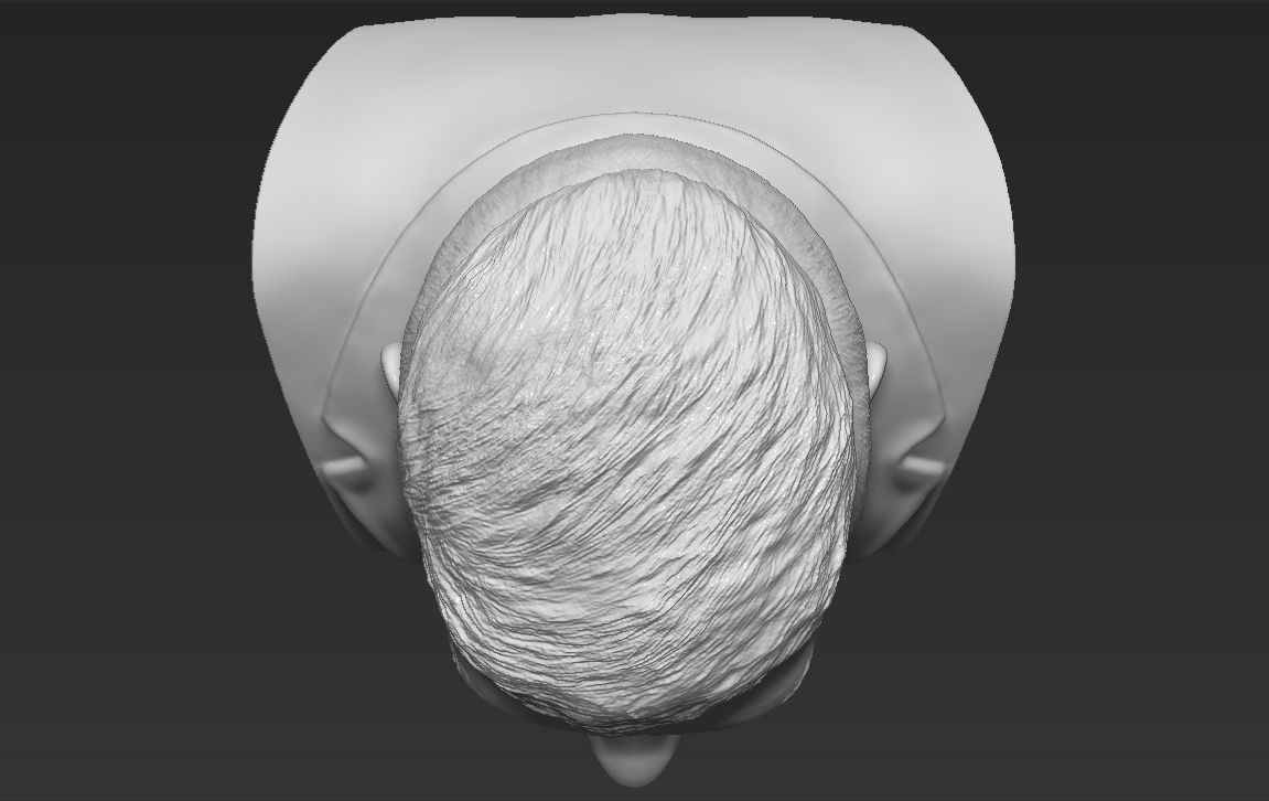 Tommy Shelby from Peaky Blinders bust 3D printing ready stl obj  3D print model_14