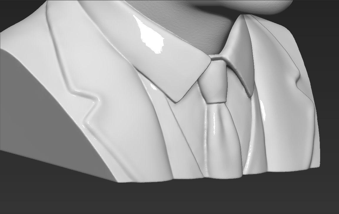 Tommy Shelby from Peaky Blinders bust 3D printing ready stl obj  3D print model_21