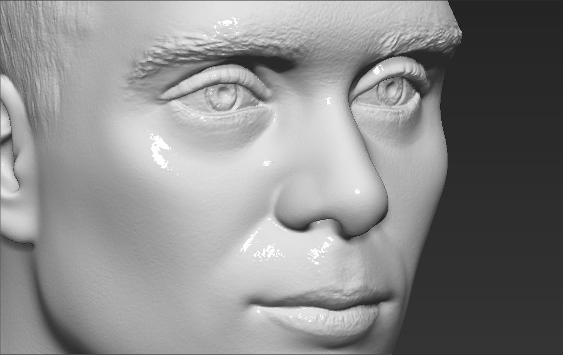 Tommy Shelby from Peaky Blinders bust 3D printing ready stl obj  3D print model_16