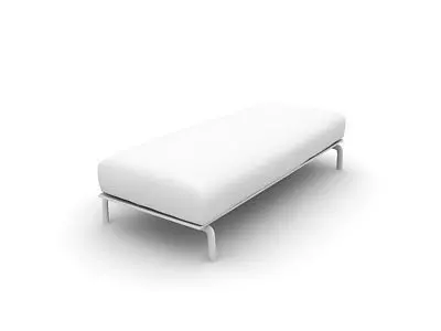 Simple Bed 03 Free 3D model_0
