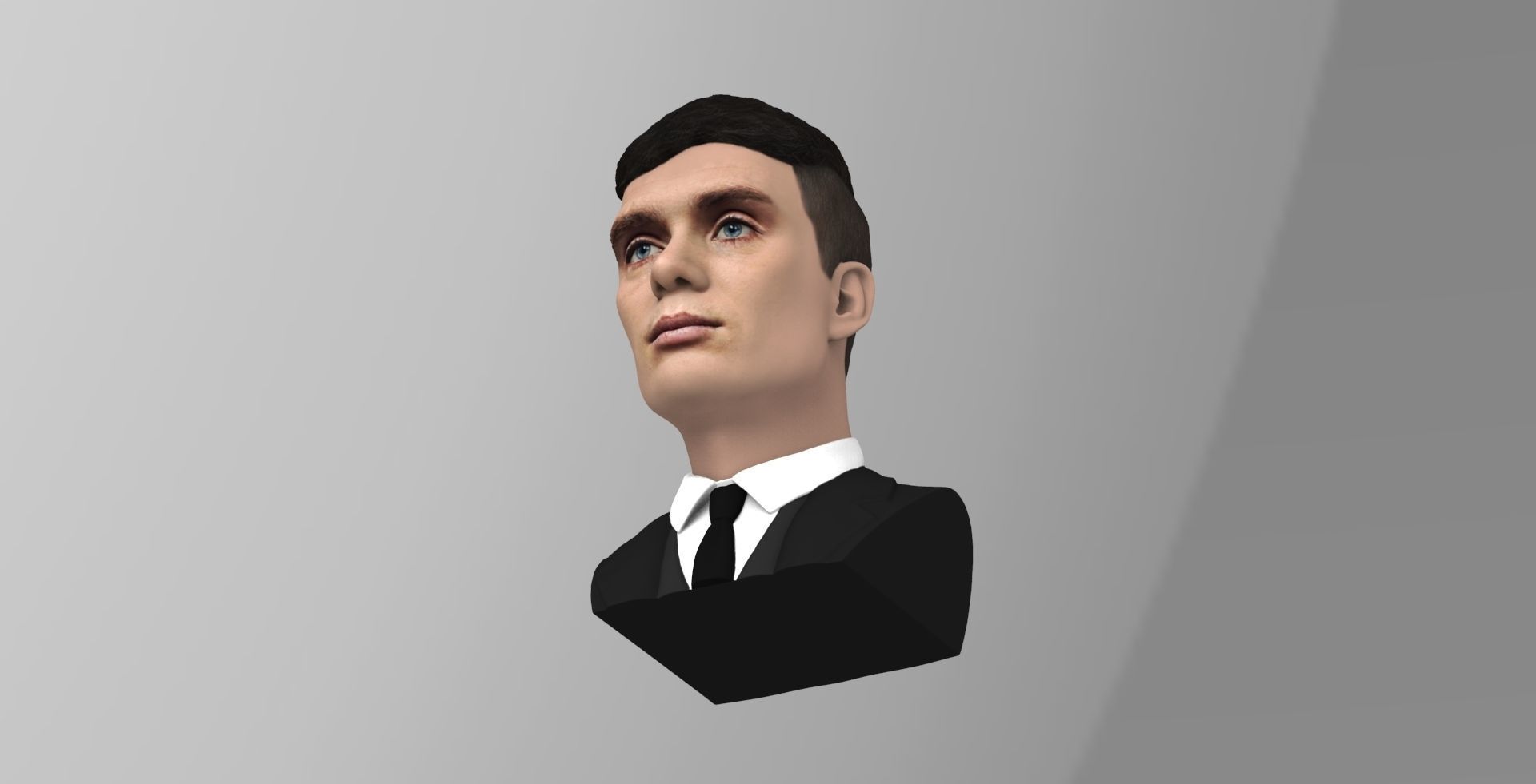 Tommy Shelby from Peaky Blinders bust for full color 3D printing 3D print model_15