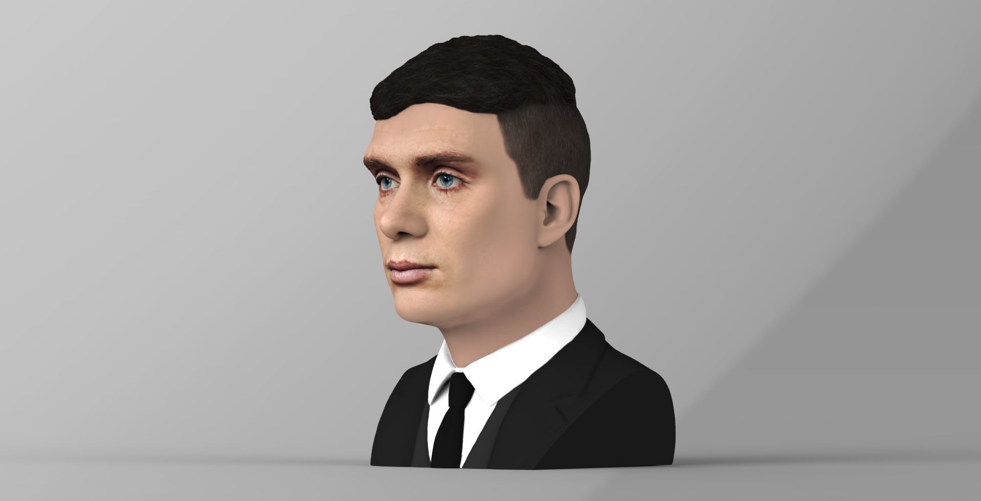 Tommy Shelby from Peaky Blinders bust for full color 3D printing 3D print model_2