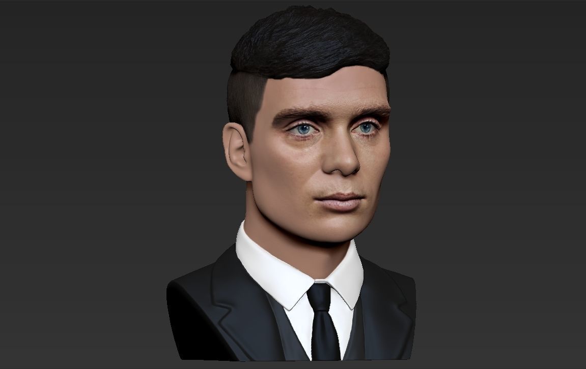 Tommy Shelby from Peaky Blinders bust for full color 3D printing 3D print model_18