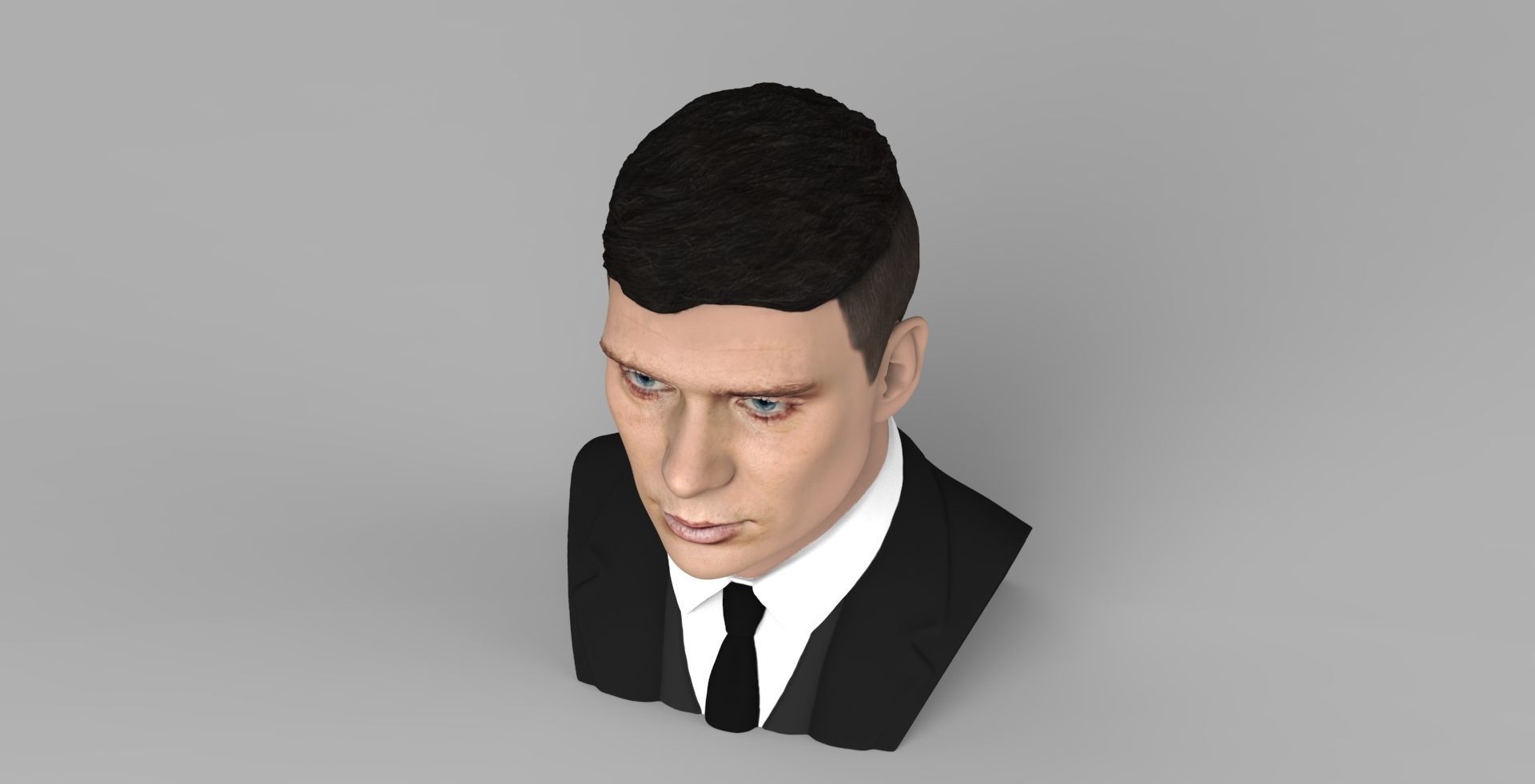 Tommy Shelby from Peaky Blinders bust for full color 3D printing 3D print model_11