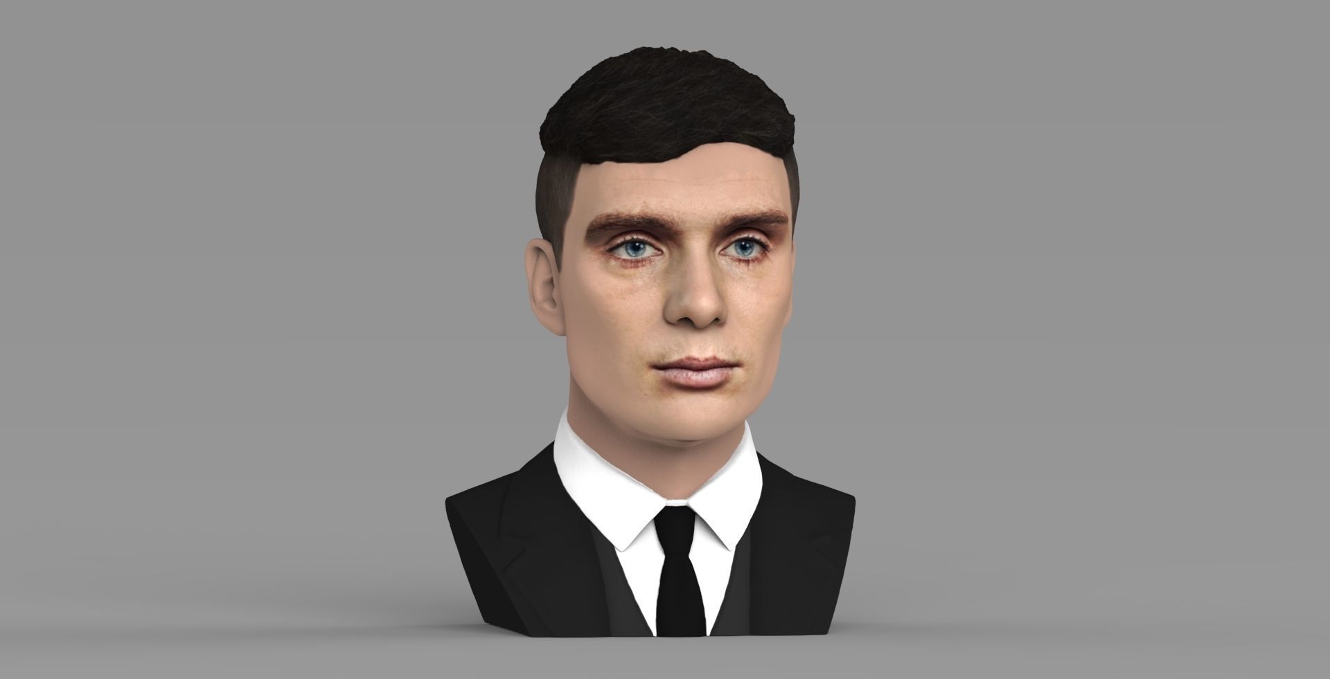 Tommy Shelby from Peaky Blinders bust for full color 3D printing 3D print model_9