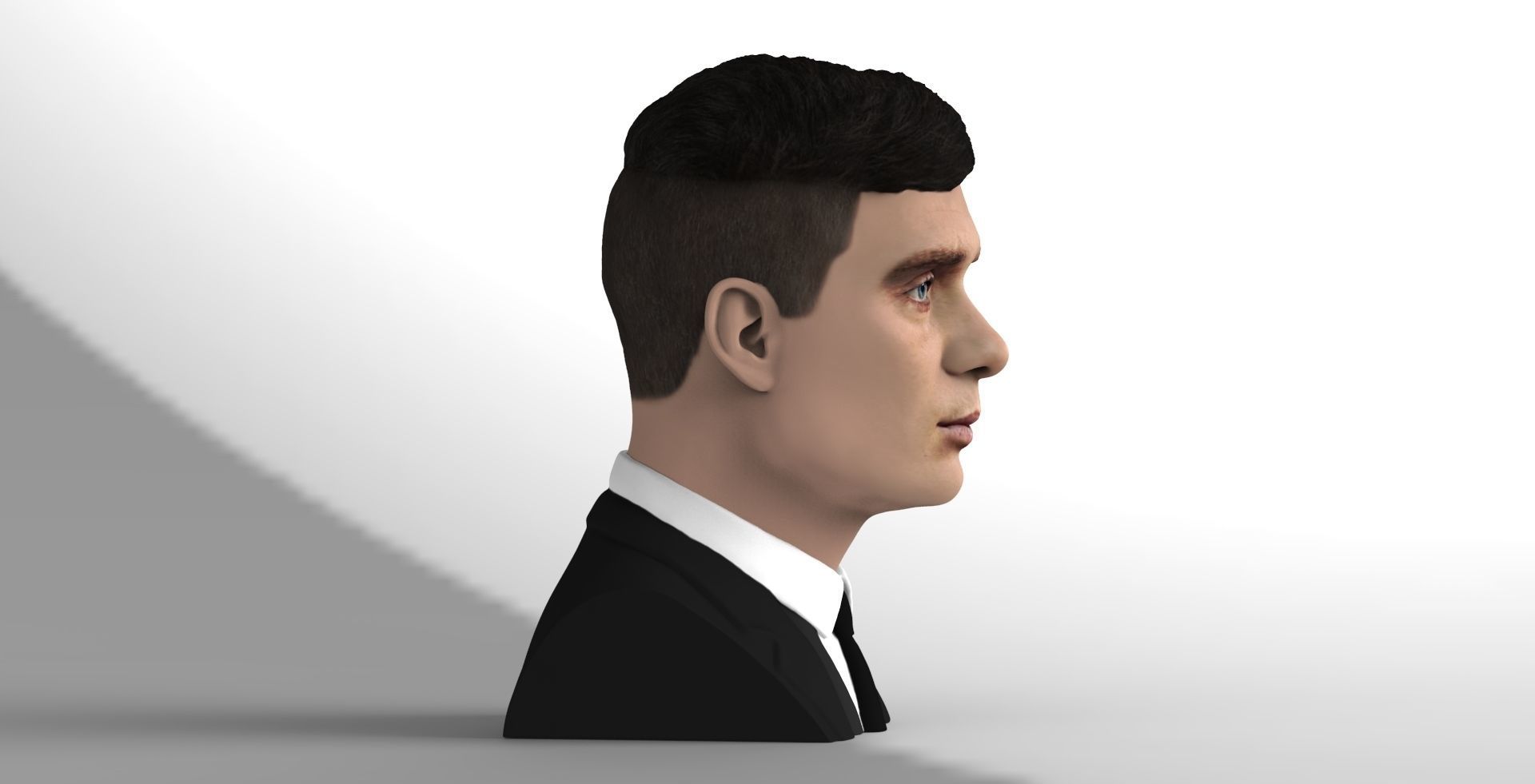 Tommy Shelby from Peaky Blinders bust for full color 3D printing 3D print model_7