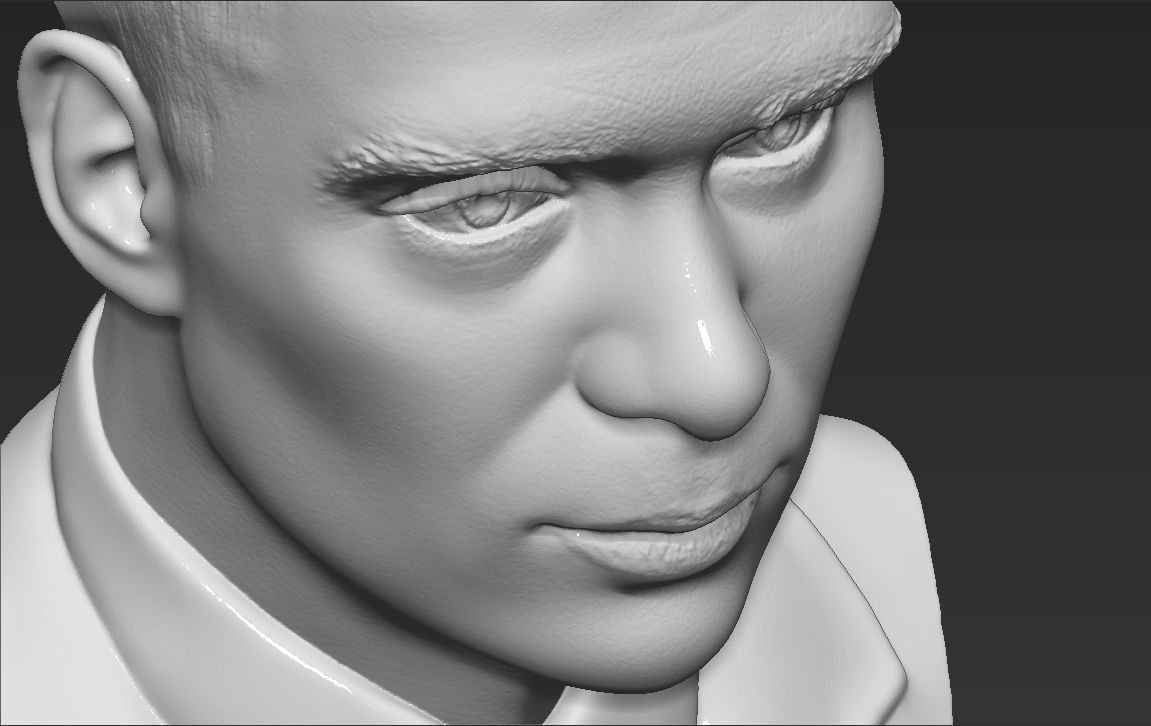 Tommy Shelby from Peaky Blinders bust for full color 3D printing 3D print model_41