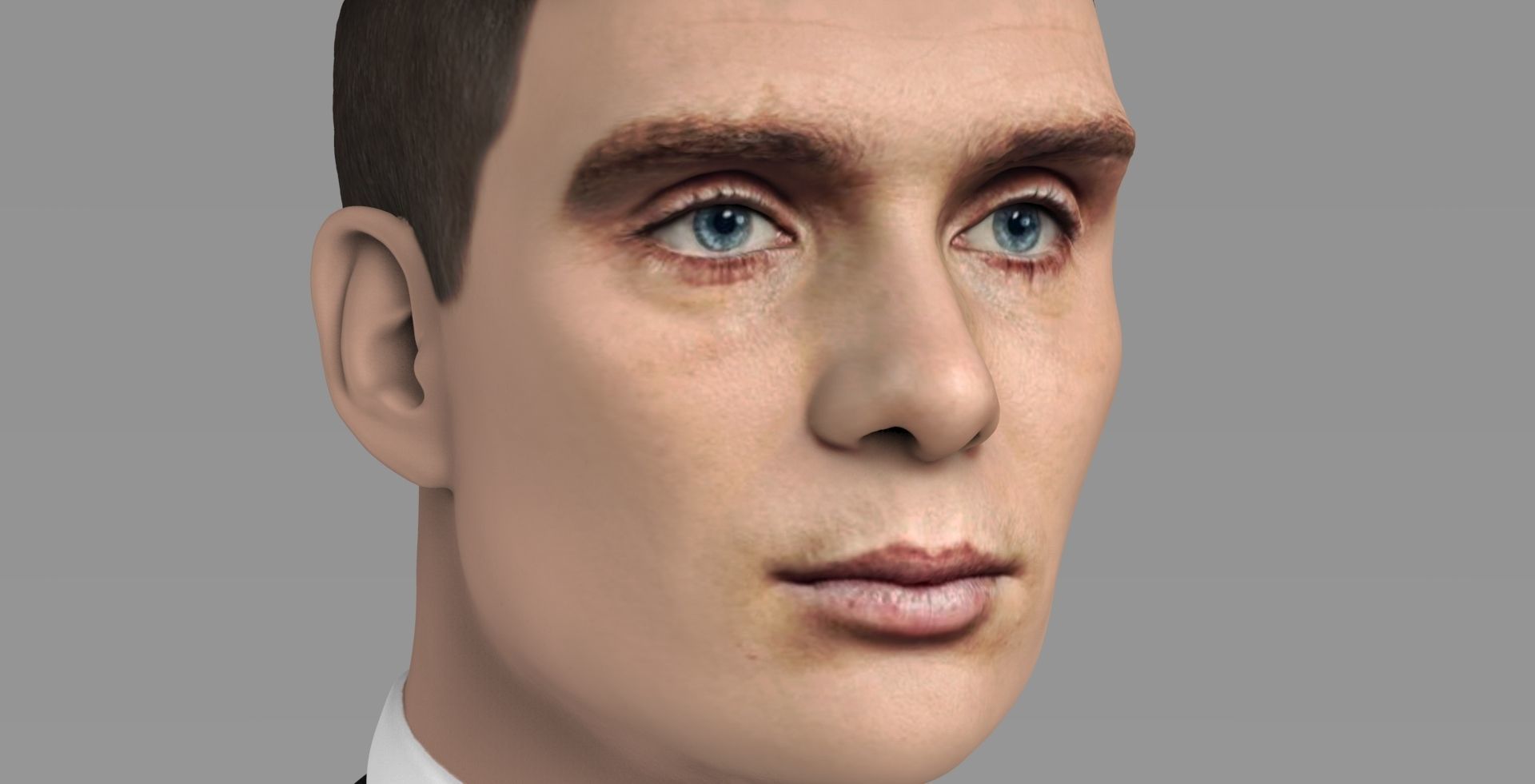 Tommy Shelby from Peaky Blinders bust for full color 3D printing 3D print model_13