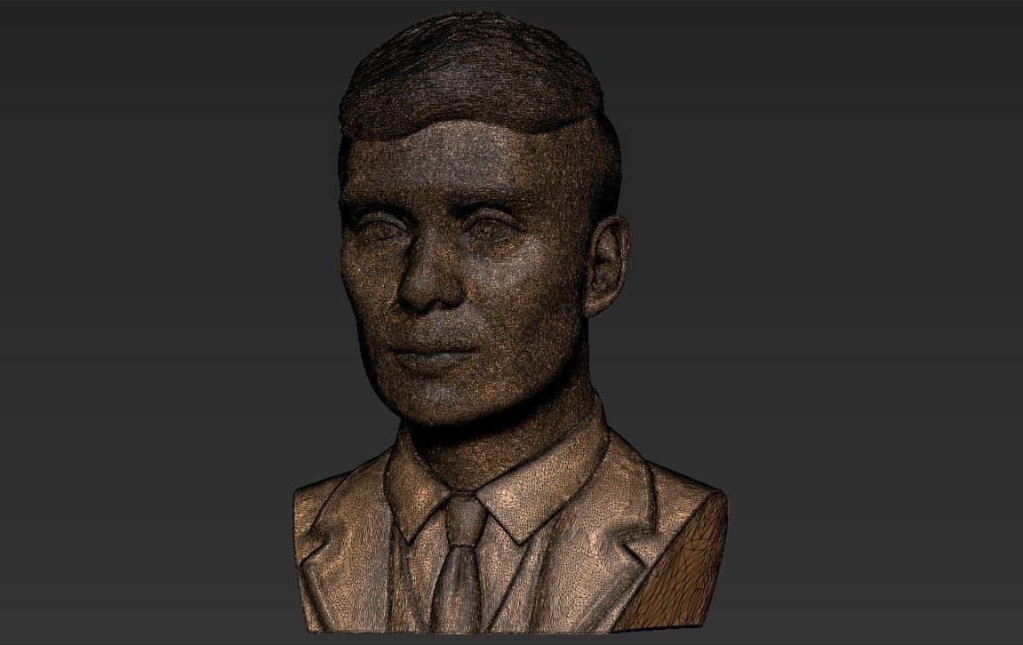 Tommy Shelby from Peaky Blinders bust for full color 3D printing 3D print model_50