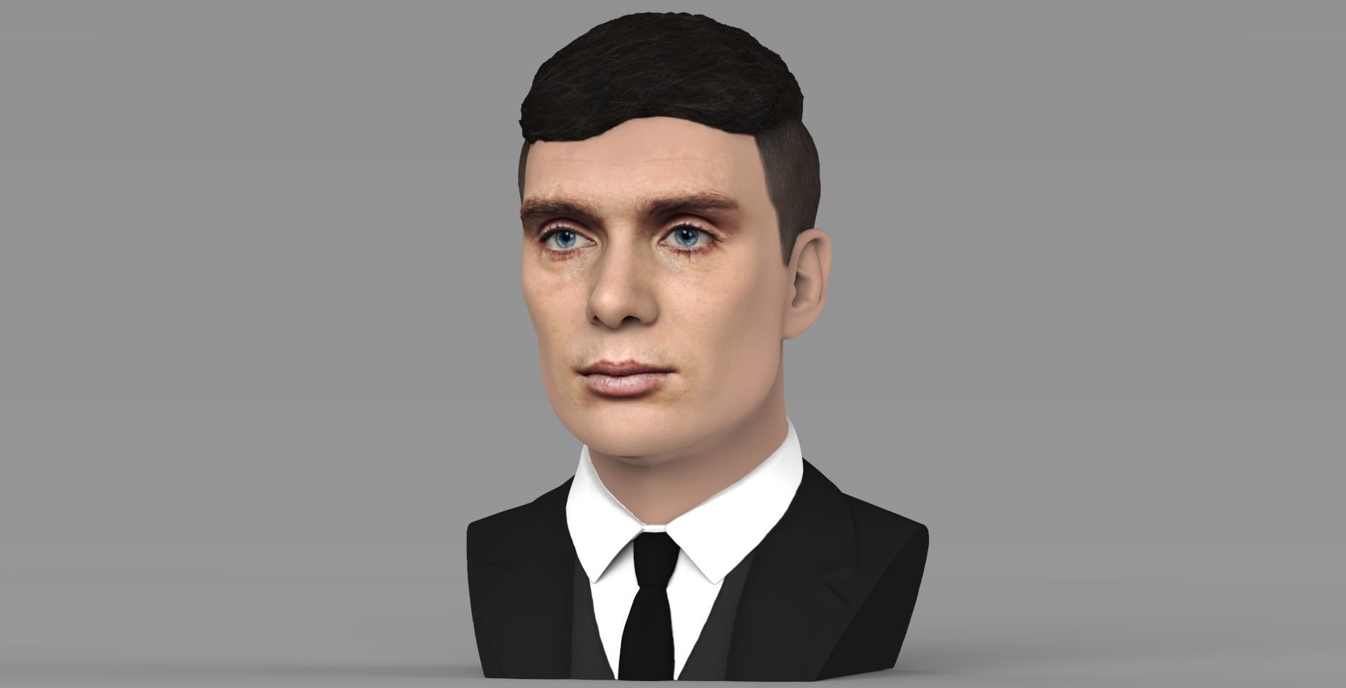 Tommy Shelby from Peaky Blinders bust for full color 3D printing 3D print model_1