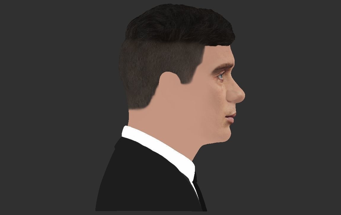 Tommy Shelby from Peaky Blinders bust for full color 3D printing 3D print model_22