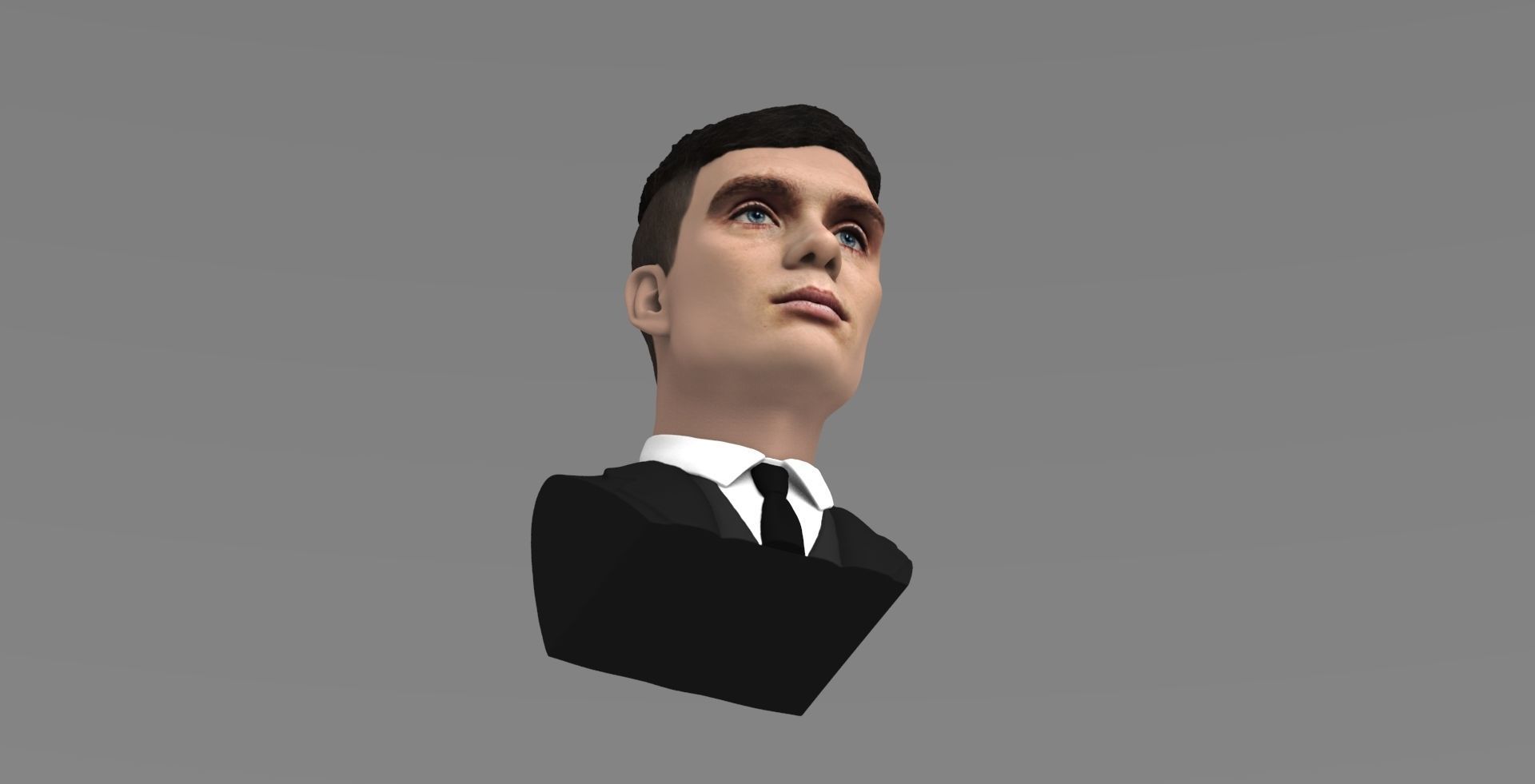 Tommy Shelby from Peaky Blinders bust for full color 3D printing 3D print model_14