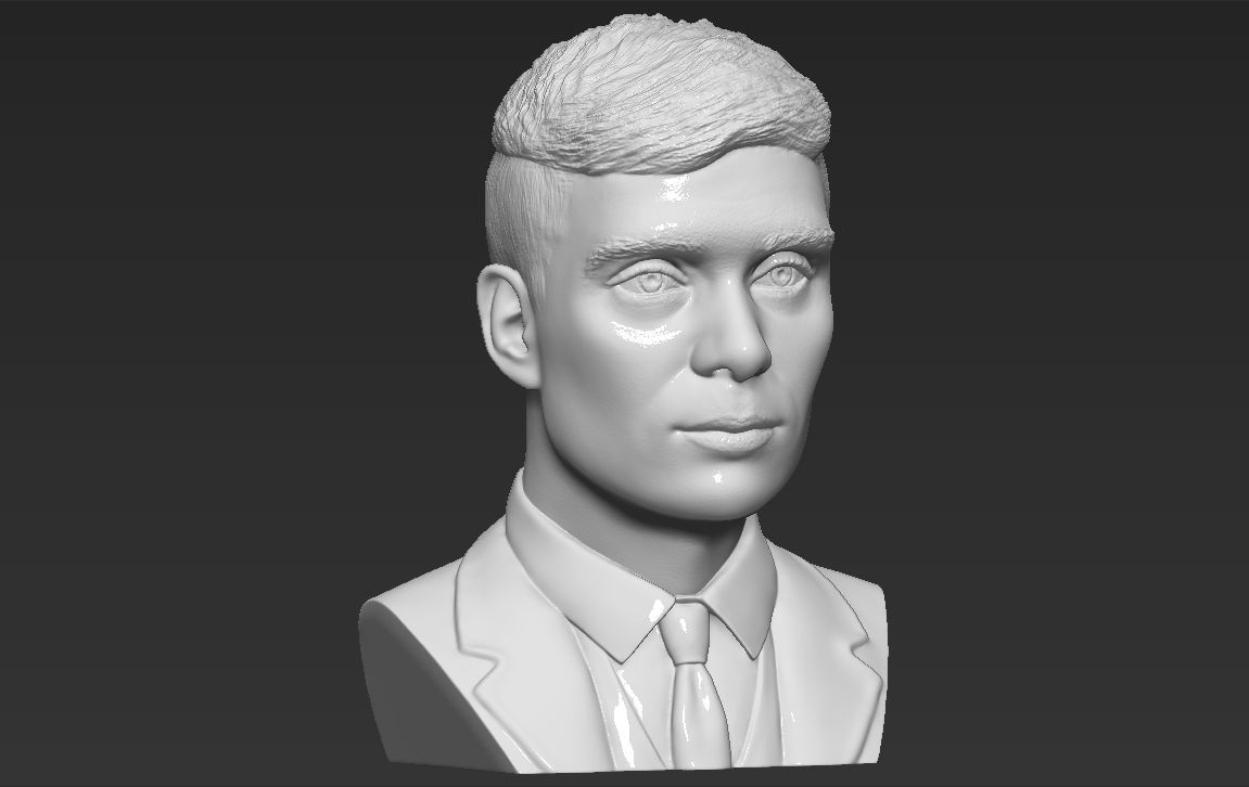 Tommy Shelby from Peaky Blinders bust for full color 3D printing 3D print model_33
