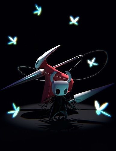 Hollow Knight fan art Free 3D model