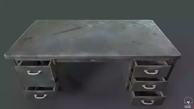 Metal Tanker Desk