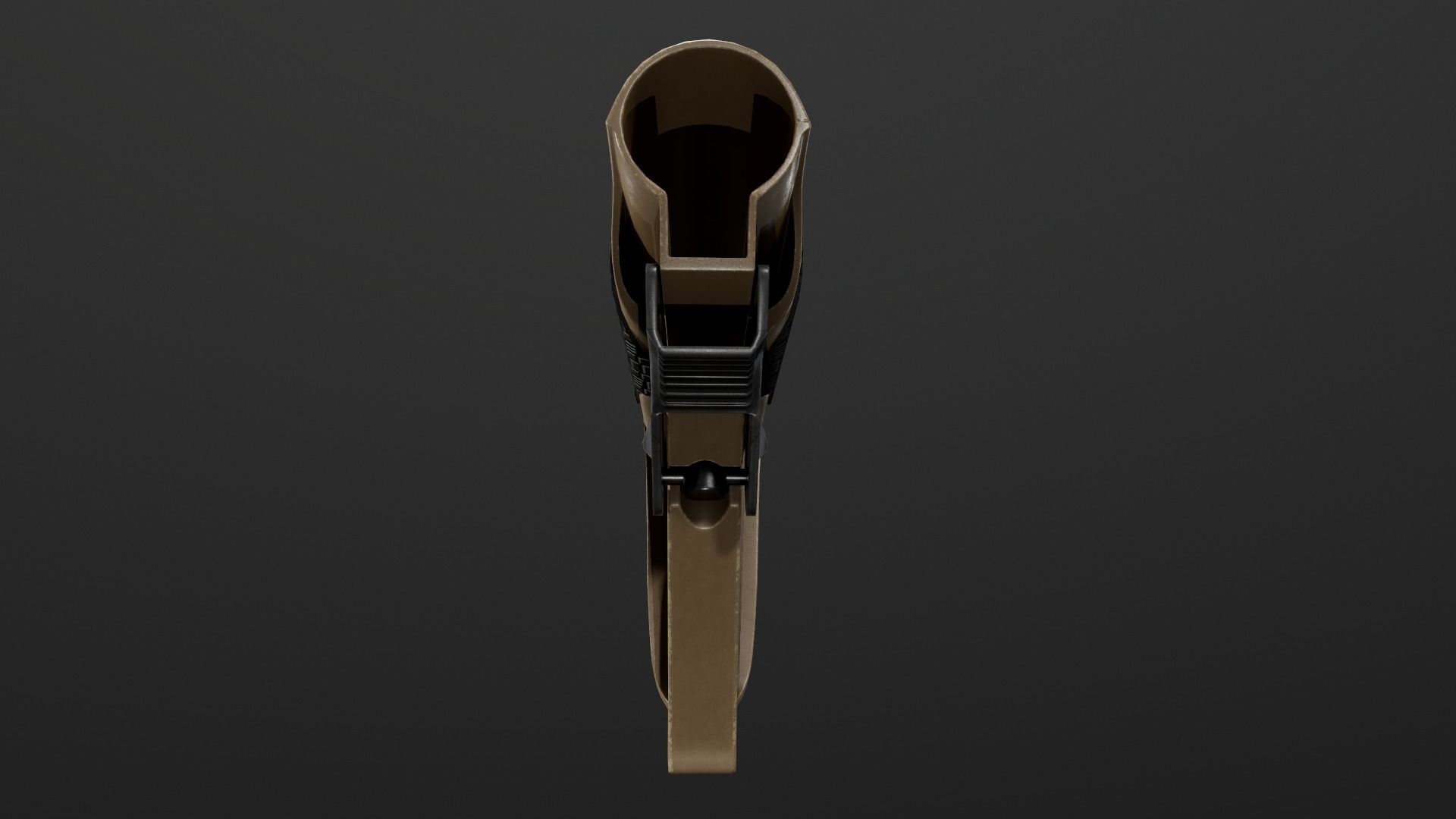 Daniel Defense AR15 Collapsible Buttstock Low-poly 3D model_9