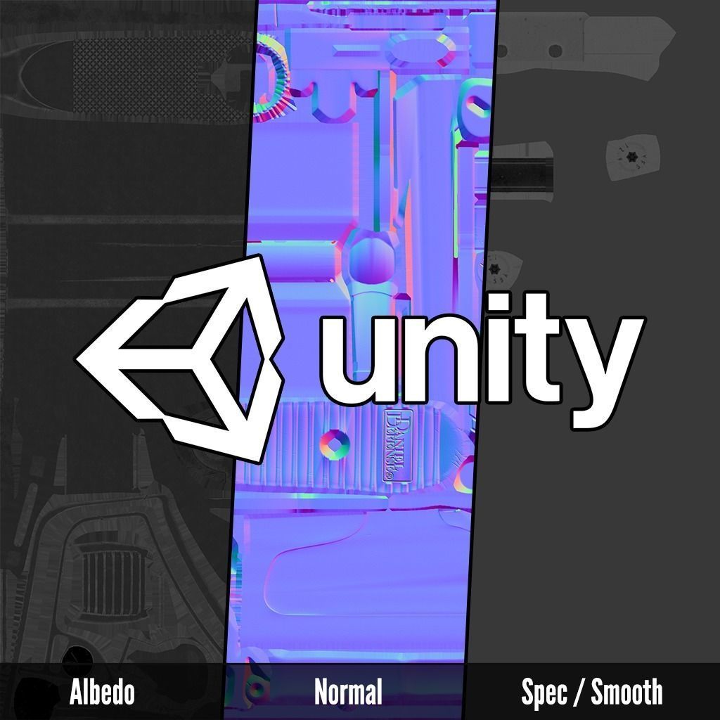 Daniel Defense AR15 Collapsible Buttstock Low-poly 3D model_27