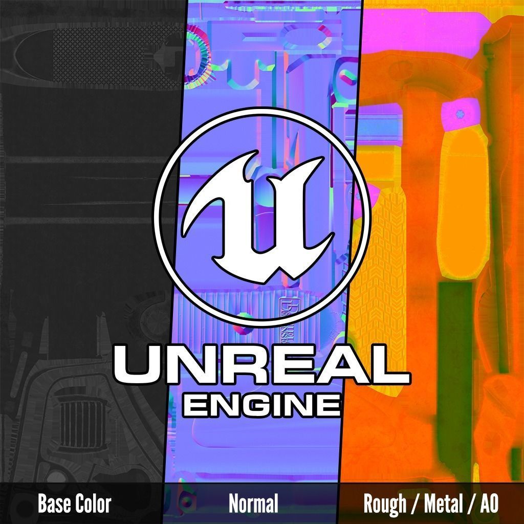 Daniel Defense AR15 Collapsible Buttstock Low-poly 3D model_26