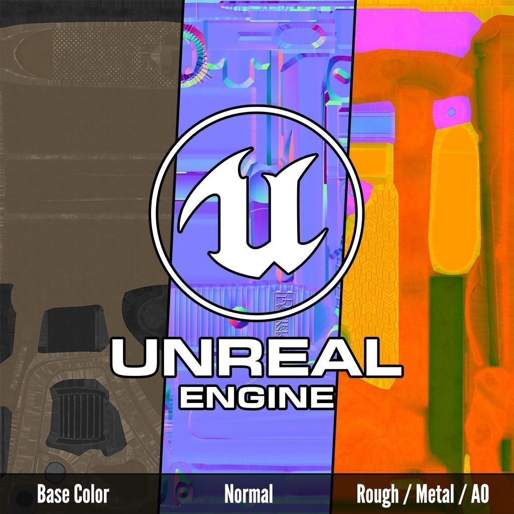 Daniel Defense AR15 Collapsible Buttstock Low-poly 3D model_28