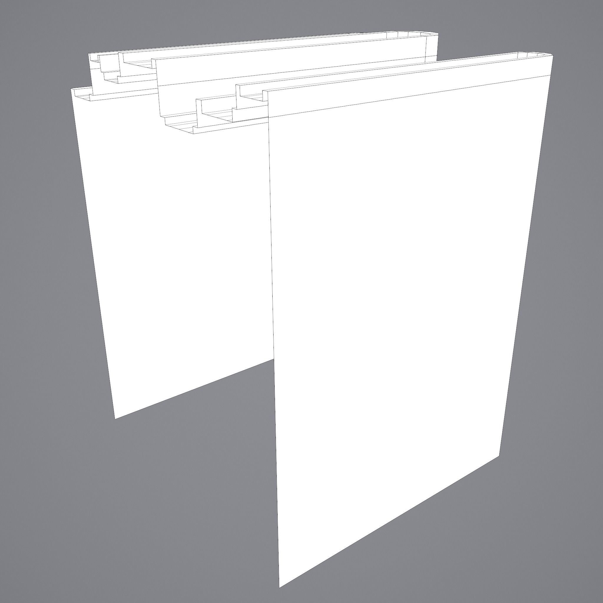 Medieval Books Row 1 Design 1  Low-poly 3D model_35