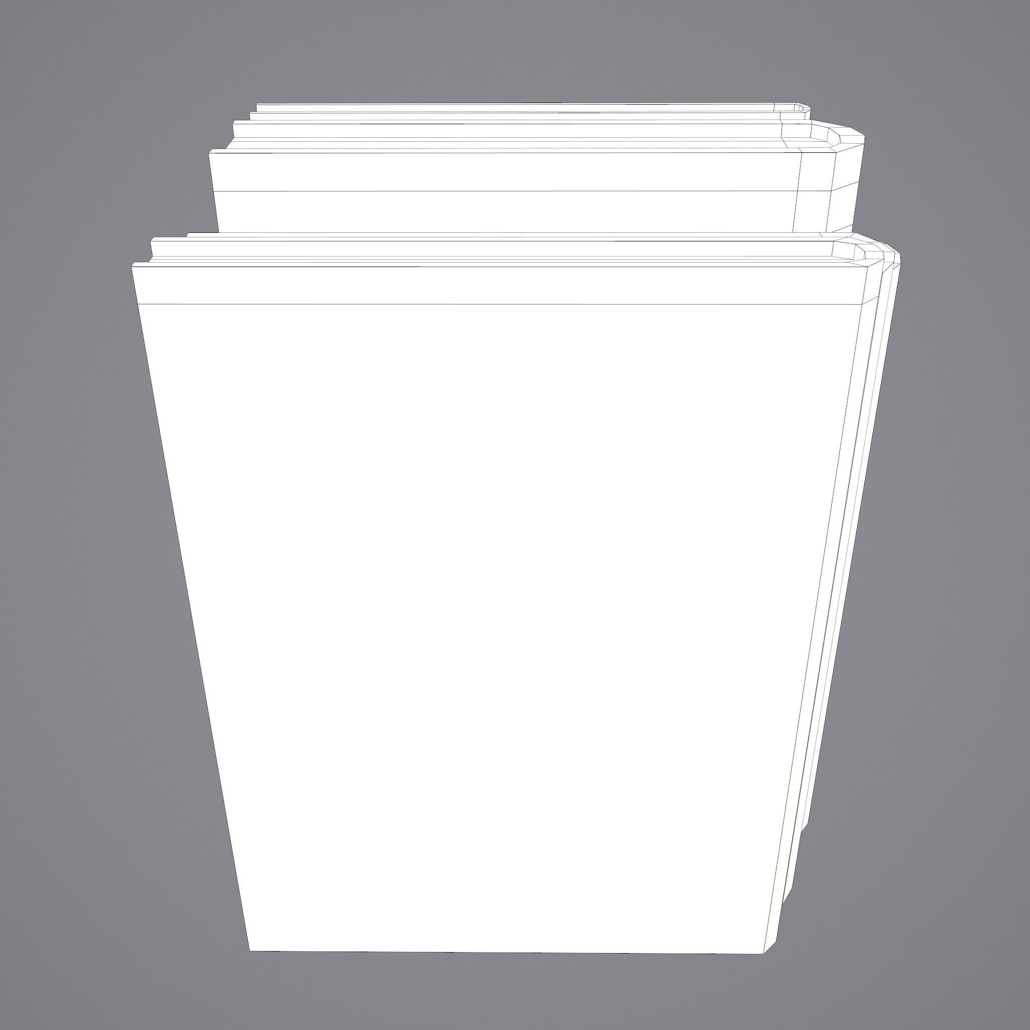 Medieval Books Row 1 Design 1  Low-poly 3D model_44