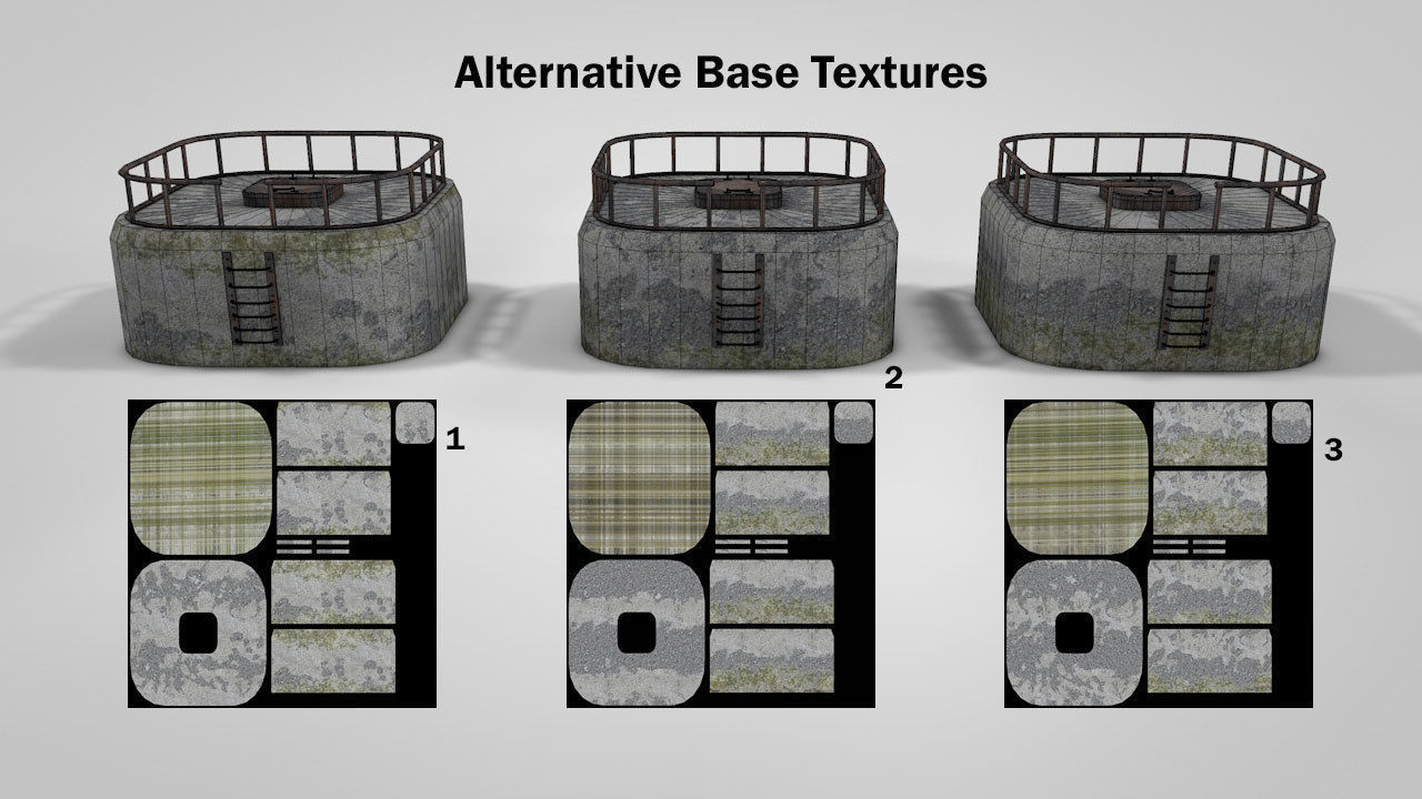 Modular River Railway Bridge 3D model_13