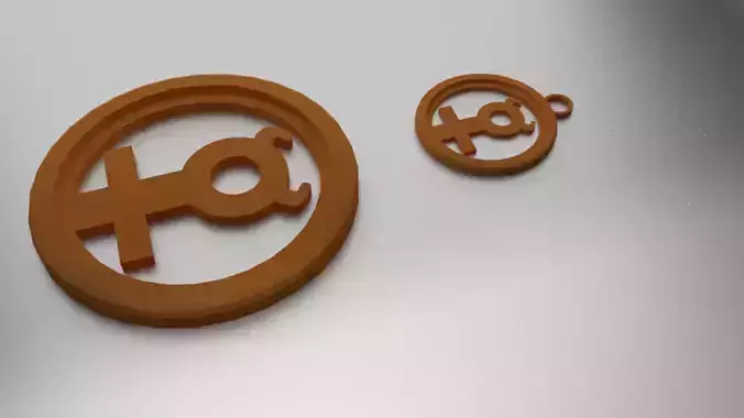 Glass Coaster Mercury and Pendant