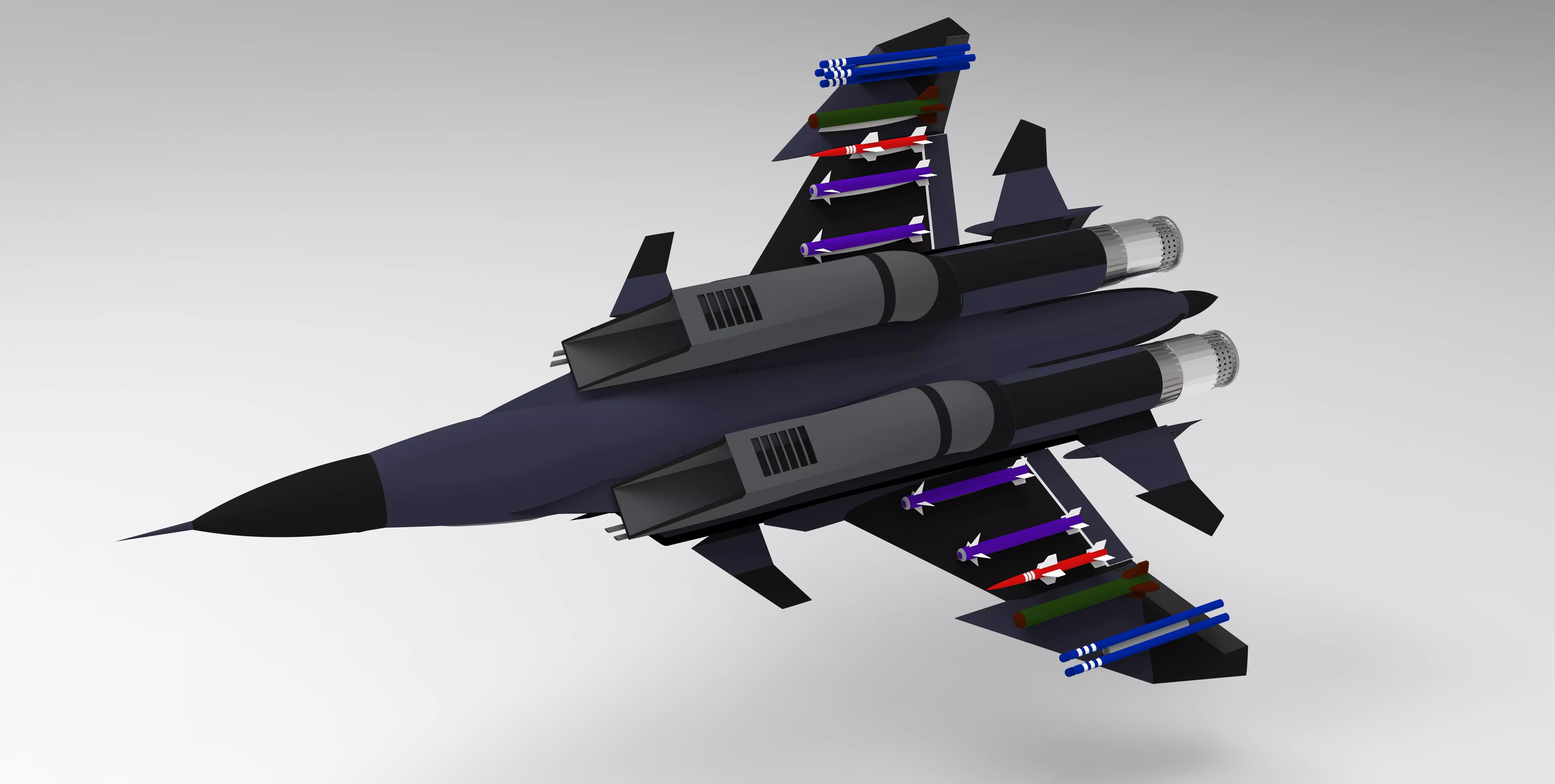 RL-48 Aircraft 3d model  3D model_4