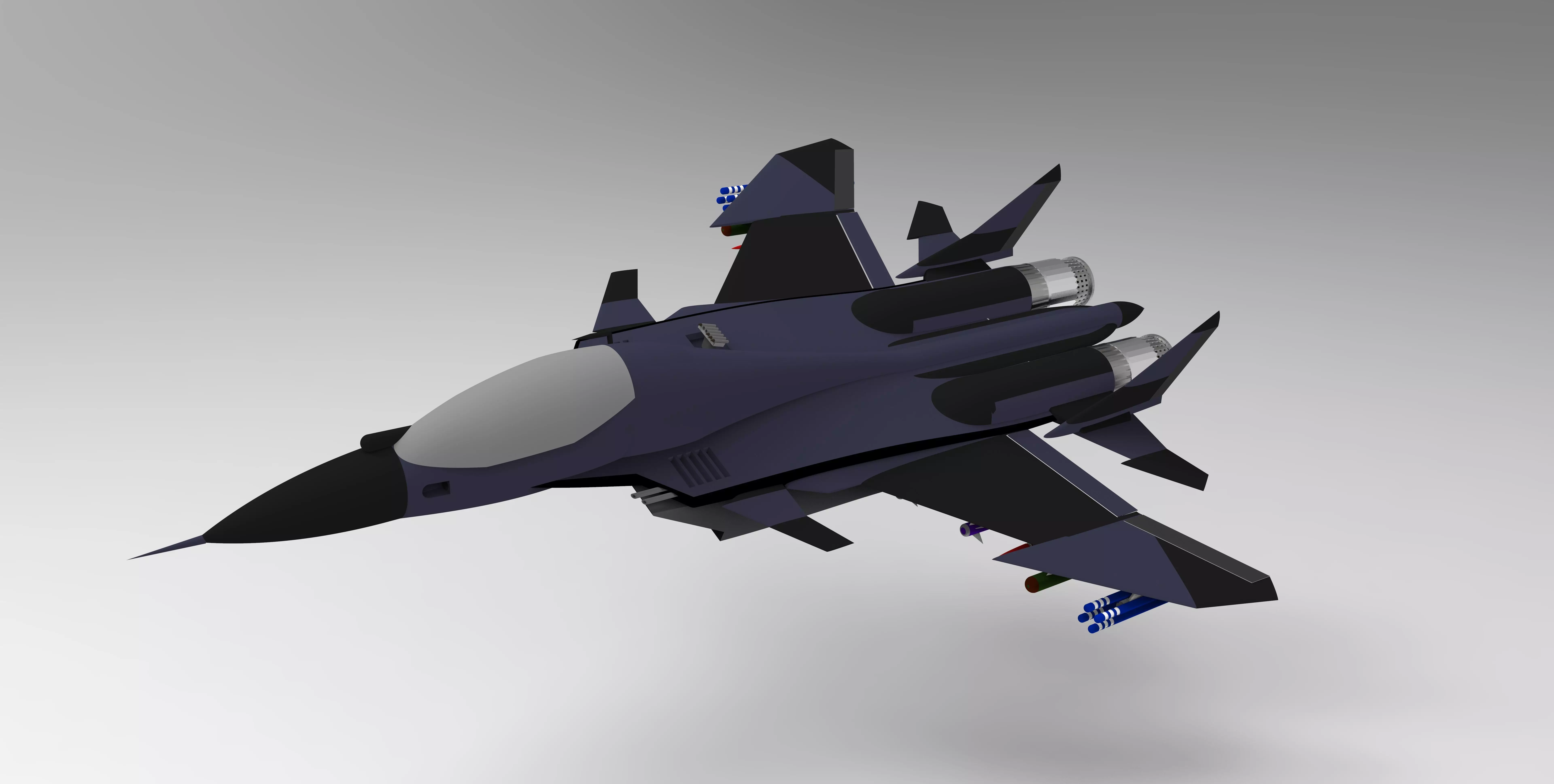 RL-48 Aircraft 3d model  3D model_1