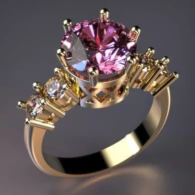 Soliter Ring  3D print model_0