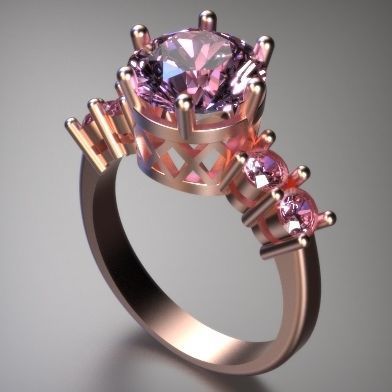 Soliter Ring  3D print model_5