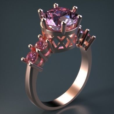 Soliter Ring  3D print model_4