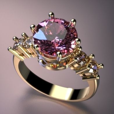 Soliter Ring  3D print model_3