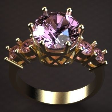 Soliter Ring  3D print model_6