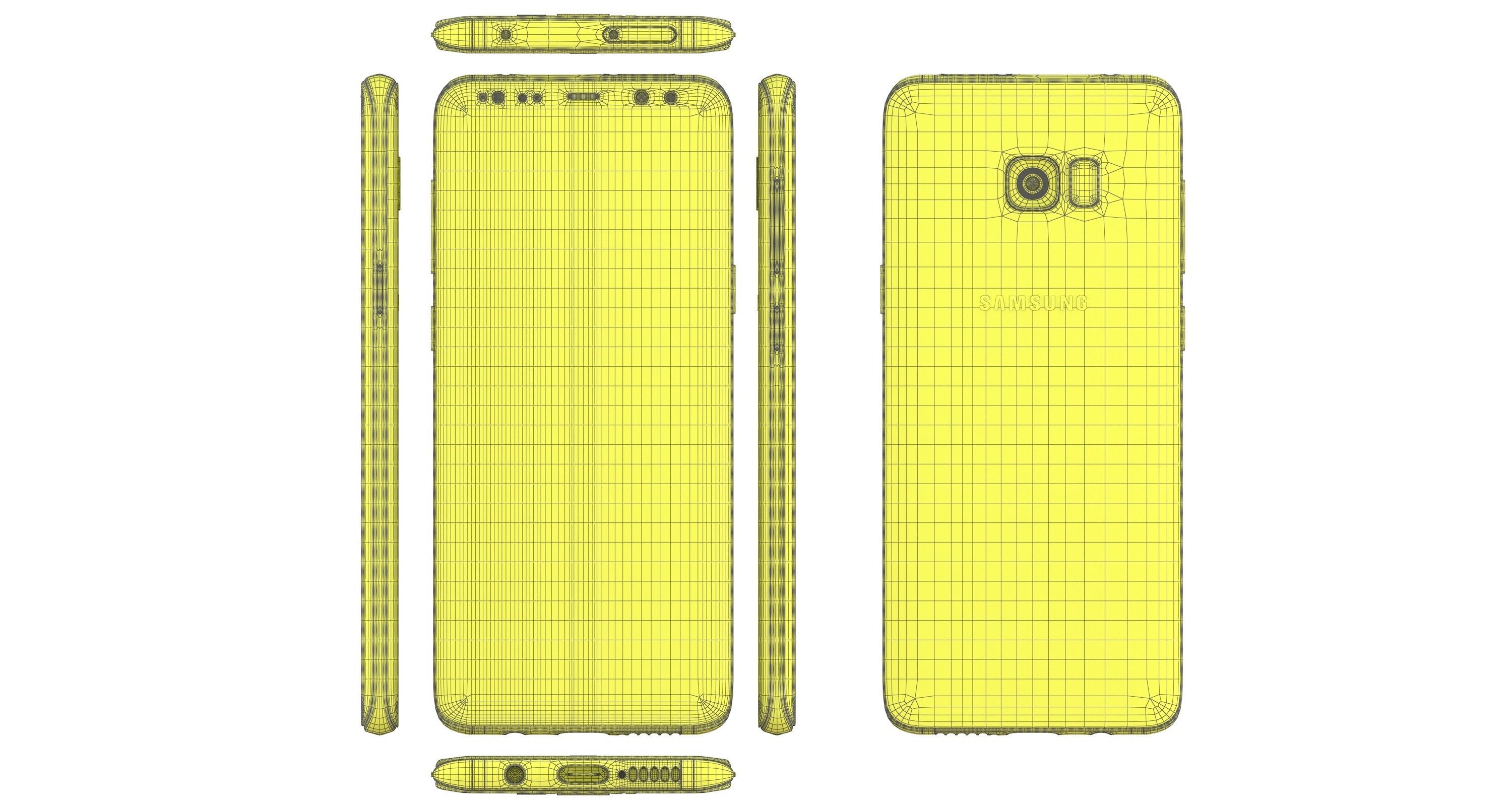 Samsung Galaxy S8 Coral Blue  3D model_25