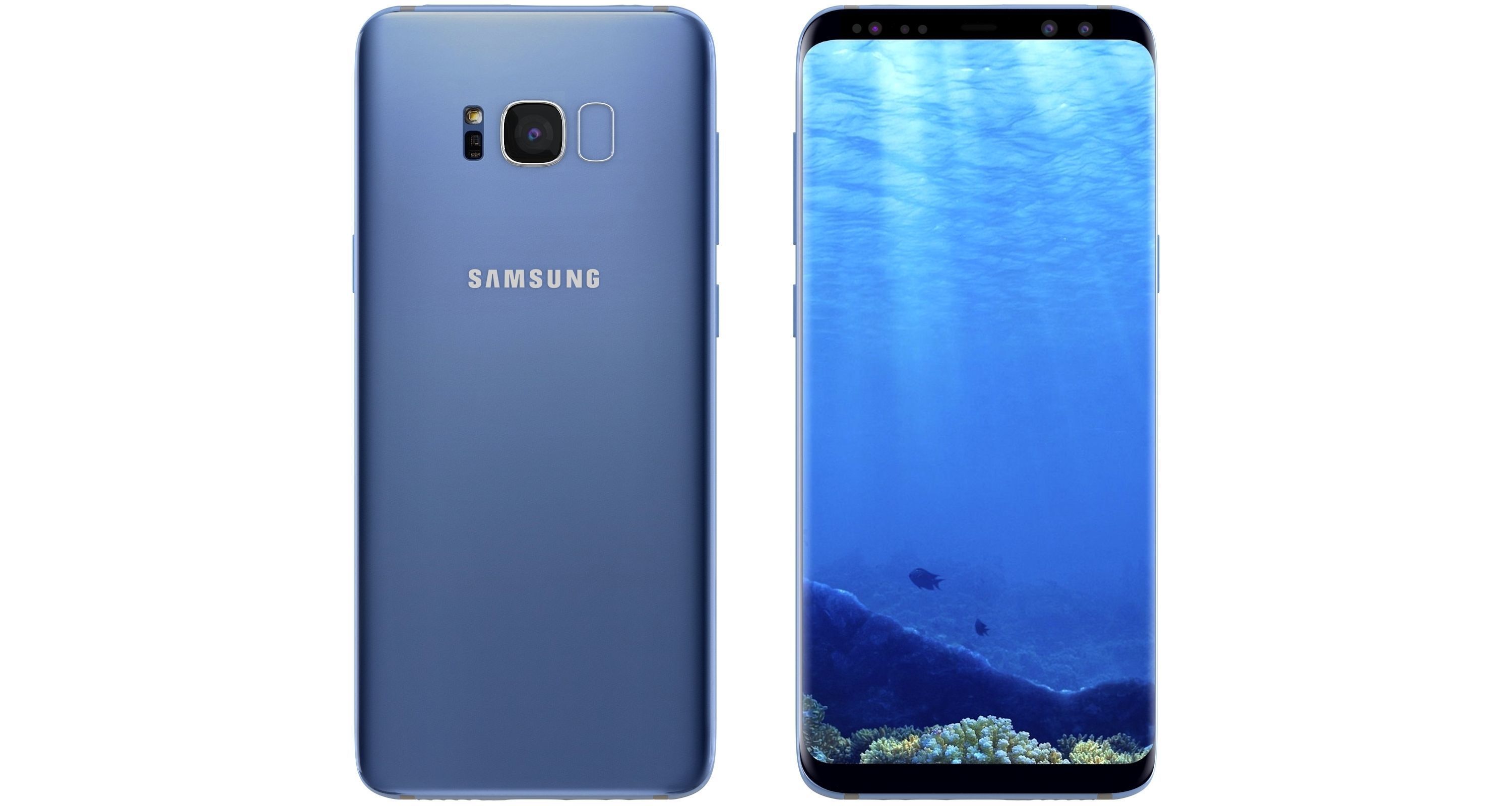 Samsung Galaxy S8 Coral Blue  3D model_5