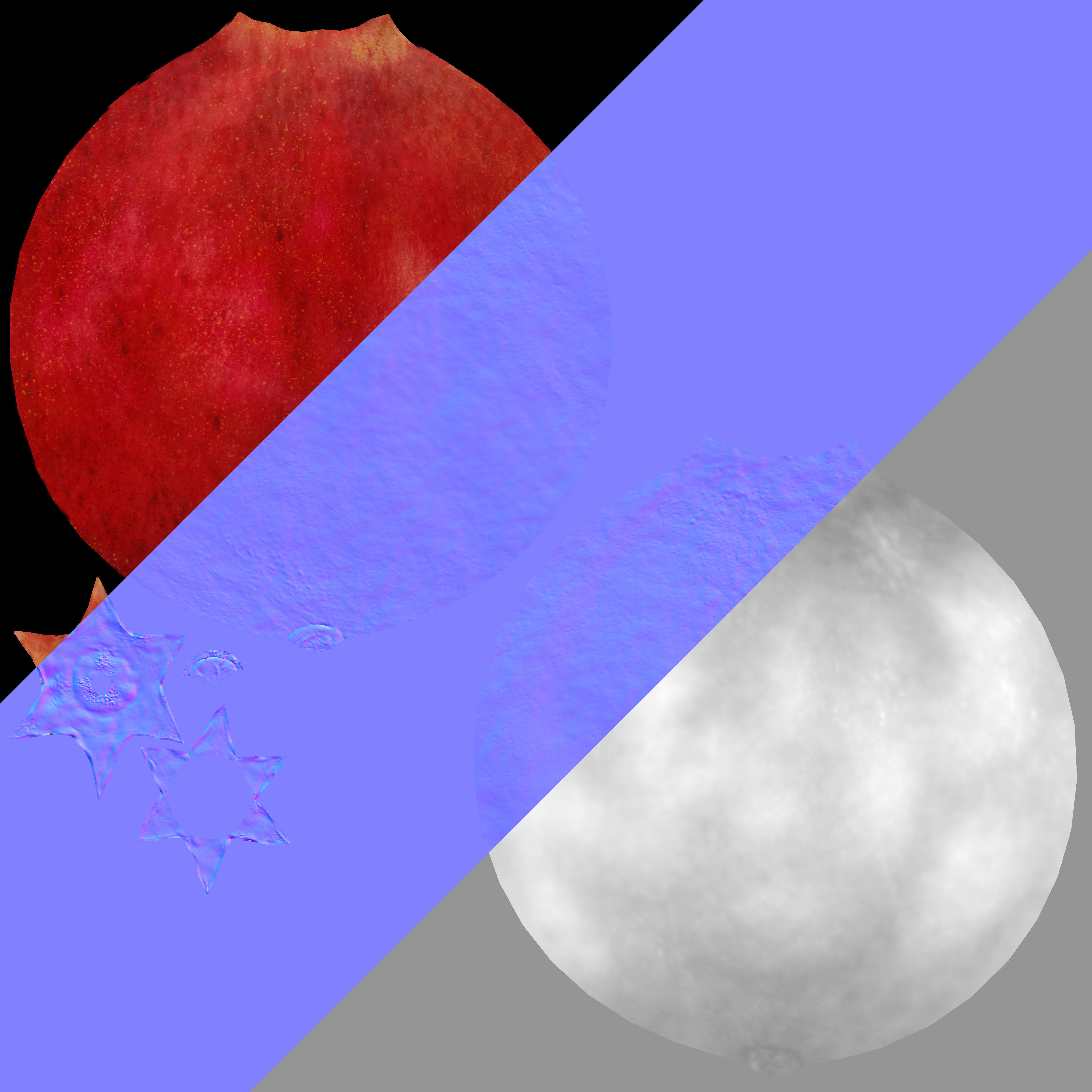 Pomegranate 3D model_6