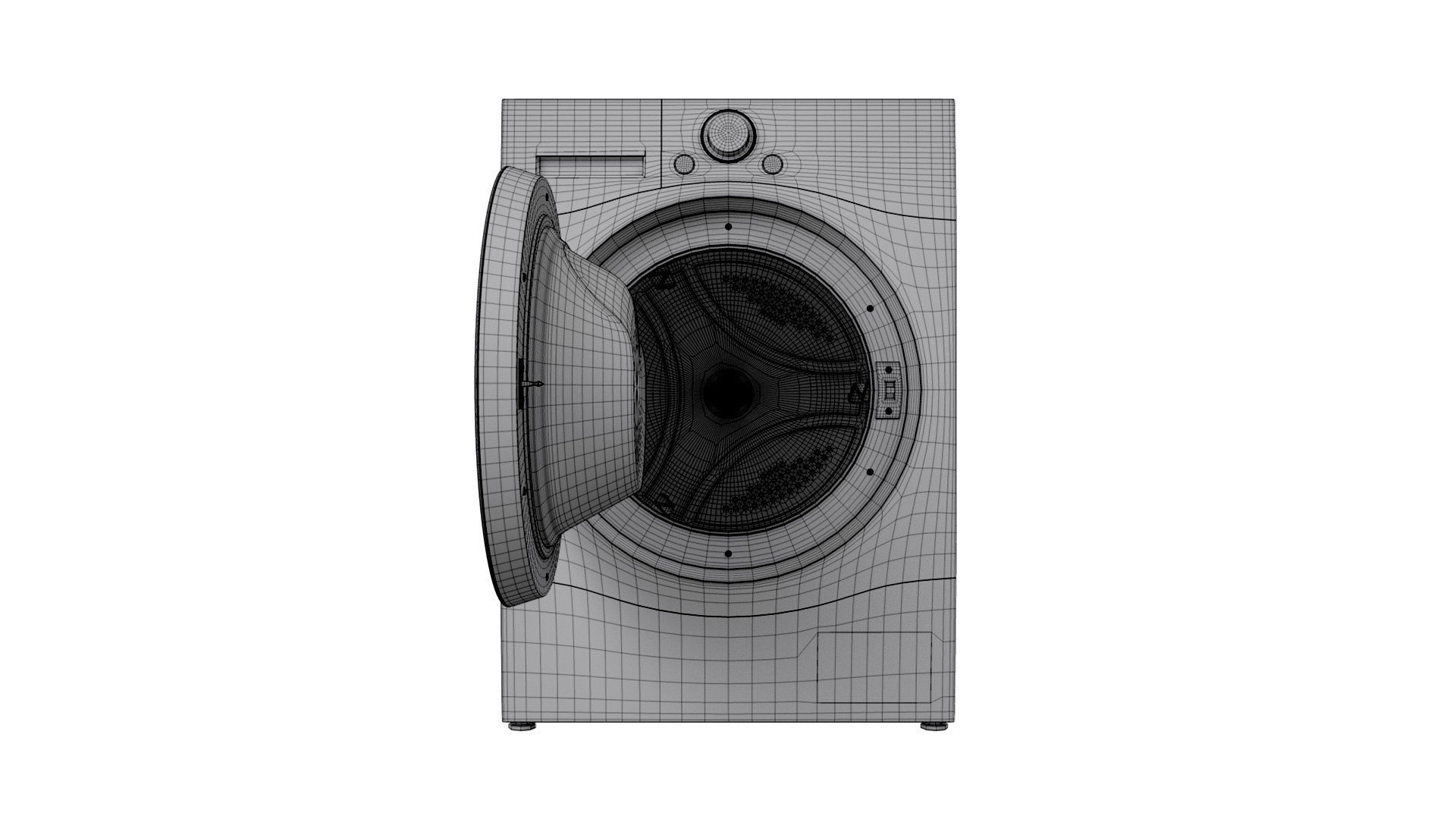 LG Washer 3D model_12