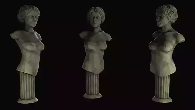 marble female bust