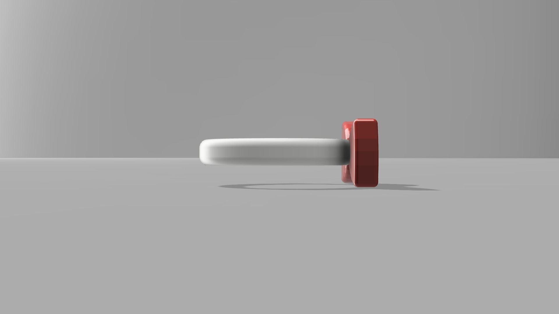 Bow Tie ring red colour 3D model_7