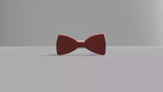Bow Tie ring red colour
