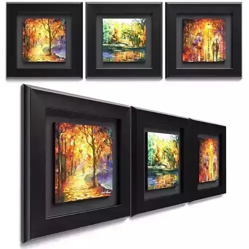 autumn frames 3 pieces 3D model