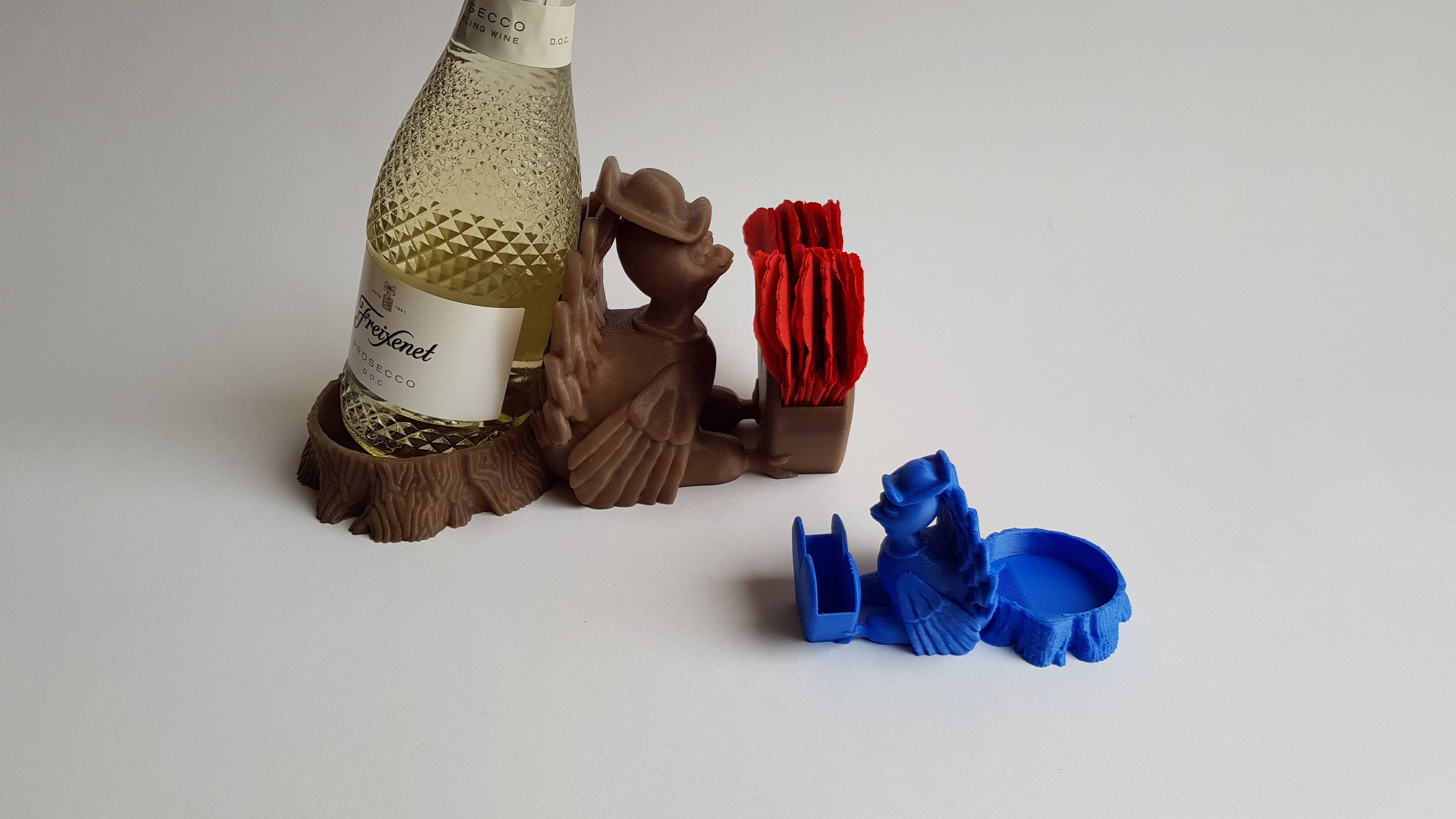 Animated Turkey Bird - Thanksgiving Christmas Valentine - Holder 3D print model_6