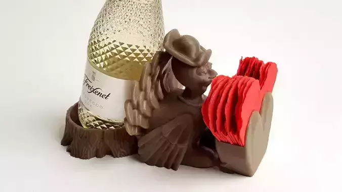 Animated Turkey Bird - Thanksgiving Christmas Valentine - Holder 3D print model